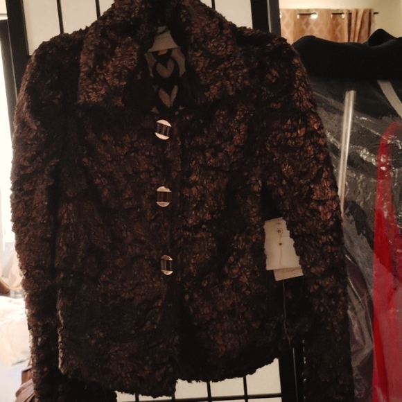 Leifsdottir - Designer Jacket - Faux fur - Unique Signature One of a kind - Picture 1 of 9